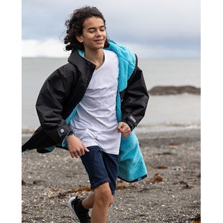 DRYROBE Advance Long Sleeve KIDS Schwarz Blau 5-9