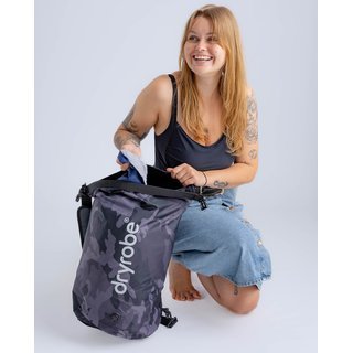 DRYROBE wasserdichter Packsack Drybag Schwarz Camo