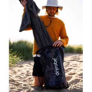 DRYROBE wasserdichter Packsack Drybag Schwarz Camo