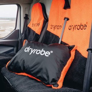 DRYROBE Kissenbezug Orange Schwarz