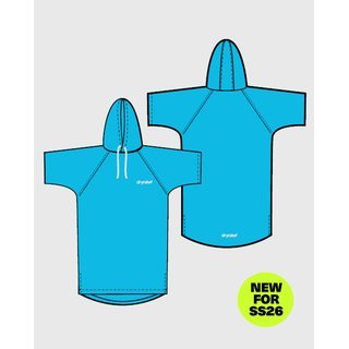 DRYROBE Handtuchmantel Baumwolle Blau L