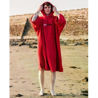 DRYROBE Handtuchmantel Bio-Baumwolle Orange L