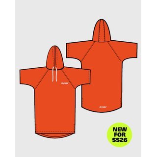 DRYROBE Handtuchmantel Baumwolle Orange M