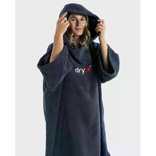 DRYROBE Handtuchmantel Bio-Baumwolle Navy M