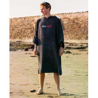 DRYROBE Handtuchmantel Bio-Baumwolle Navy M