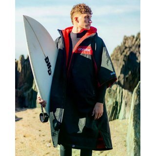 DRYROBE Advance Short Sleeve Schwarz Rot L