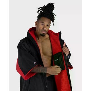 DRYROBE Advance Short Sleeve Schwarz Rot M