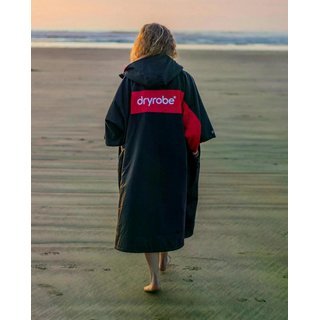 DRYROBE Advance Short Sleeve Schwarz Rot M