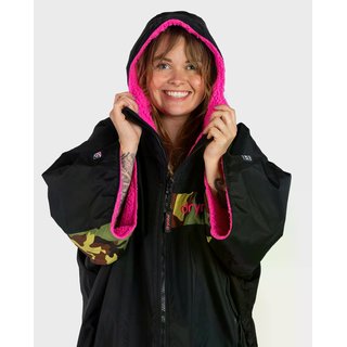 DRYROBE Advance Short Sleeve Schwarz Camo Pink  M