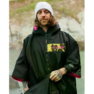 DRYROBE Advance Short Sleeve Schwarz Camo Pink  M