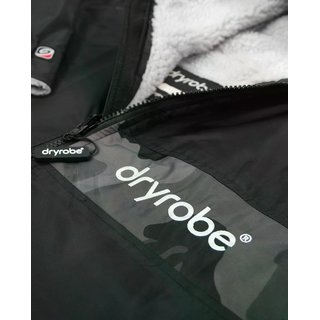 DRYROBE Advance Short Sleeve Schwarz Camo Grau L