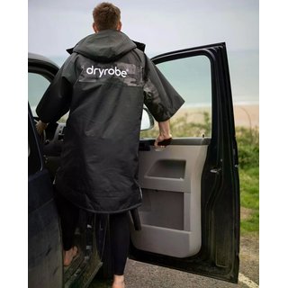 DRYROBE Advance Short Sleeve Schwarz Camo Grau S