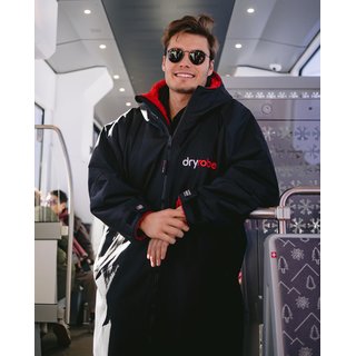 DRYROBE Advance Long Sleeve Schwarz Rot L REMIX