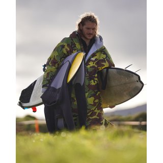 DRYROBE Advance Long Sleeve Gr�n Camo Grau L REMIX