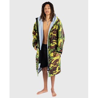 DRYROBE Advance Long Sleeve Gr�n Camo Grau L