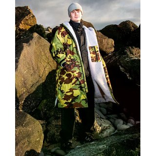 DRYROBE Advance Long Sleeve Gr�n Camo Grau M REMIX