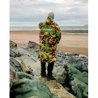 DRYROBE Advance Long Sleeve Gr�n Camo Grau S REMIX