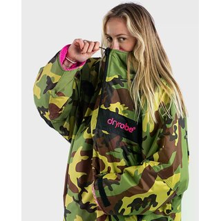 DRYROBE Advance Long Sleeve Gr�n Camo Pink L REMIX