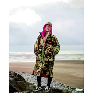 DRYROBE Advance Long Sleeve Gr�n Camo Pink L REMIX