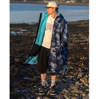 DRYROBE Advance Long Sleeve Blau Camo Blau XS