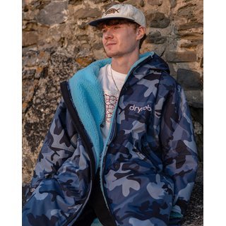 DRYROBE Advance Long Sleeve Blau Camo Blau XS