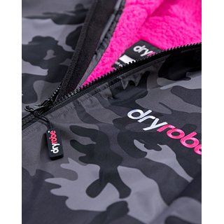 DRYROBE Advance Long Sleeve Schwarz Camo Pink L