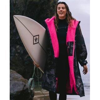 DRYROBE Advance Long Sleeve Schwarz Camo Pink L