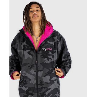 DRYROBE Advance Long Sleeve Schwarz Camo Pink L