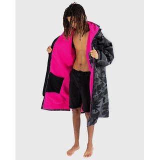 DRYROBE Advance Long Sleeve Schwarz Camo Pink M