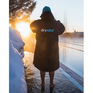 DRYROBE Advance Long Sleeve Schwarz Blau XXL