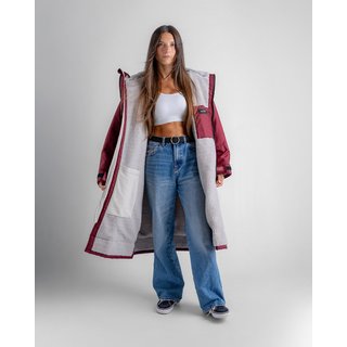 DRYROBE Advance Long Sleeve Burgunder Grau  L