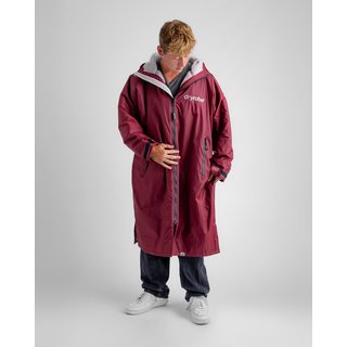 DRYROBE Advance Long Sleeve Burgunder Grau  L