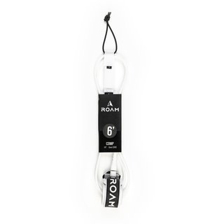 ROAM Surfboard Leash Comp 6.0 183cm 6mm Weiss