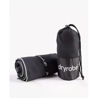 DRYROBE Mikrofaserhandtuch Schwarz 80x130cm