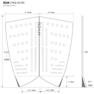 ROAM Footpad Deck Lite Traction Pad 2 tlg Sand