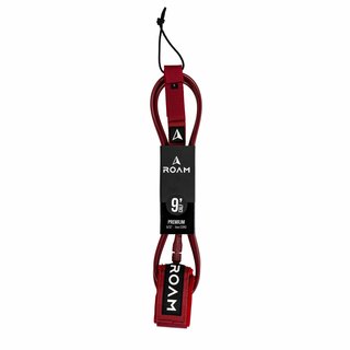 ROAM Surfboard Leash Premium 9.0 Knie Dunkelrot