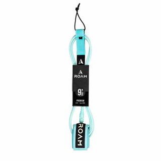 ROAM Surfboard Leash Premium 9.0 Knie Lite Teal
