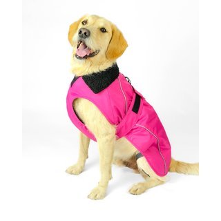 DRYROBE Dog Coat Hundemantel Pink Schwarz XXXL