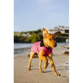 DRYROBE Dog Coat Hundemantel Pink Schwarz XXXL
