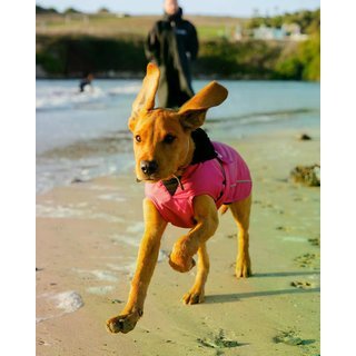 DRYROBE Dog Coat Hundemantel Pink Schwarz XXXL