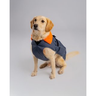 DRYROBE Dog Coat Hundemantel Grau Orange XXXL