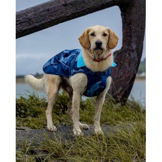 DRYROBE Dog Coat Hundemantel Blau Camo XXXL