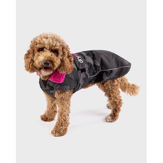 DRYROBE Dog Coat Hundemantel SchwarzCamo Pink XXXL