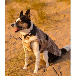 DRYROBE Dog Coat Hundemantel Sand Camo XXL