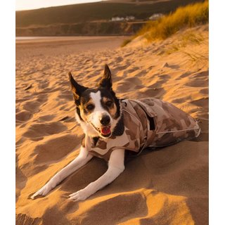 DRYROBE Dog Coat Hundemantel Sand Camo XL