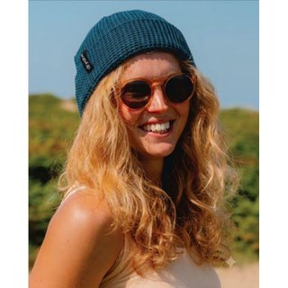 DRYROBE Waffle Beanie Strickm�tze Deep Sea Blue