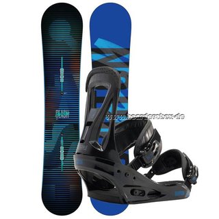 Burton Snowboard Set Clash 160 cm Wide Snowboard mit Freestyle Bindung Size L (43 -49) NEUES MODELL!