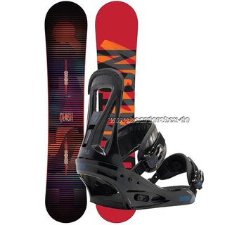 Burton Snowboard Set Clash 164 cm Wide Snowboard mit Freestyle Bindung Size L (43 -49) NEUES MODELL!
