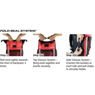 OverBoard wasserdichter Rucksack Pro 30 Lit Rot