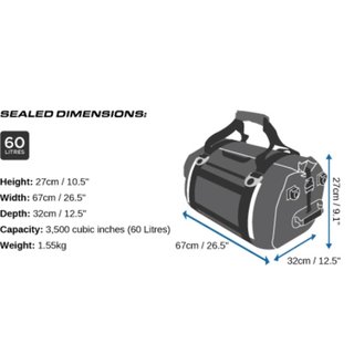 OverBoard wasserdichte Duffel Bag Pro 60 L Schwarz